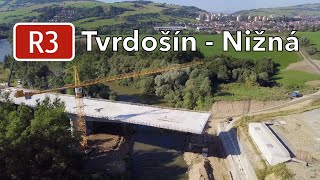 Výstavba R3 Tvrdošín  Nižná august 2023 [upl. by Salkcin89]