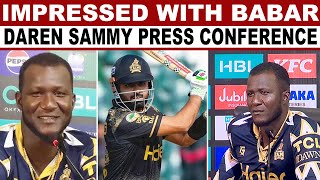 Impressed With Babar Aggressive Captaincy l Daren Sammy Press Conference  HBL PSL 9 l Sportseye790 [upl. by Dnalra240]