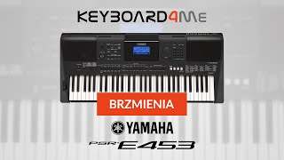 Yamaha PSRE453  Brzmienia  Voices  Keyboard4mepl [upl. by Sharleen826]