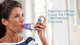 Summary of how to use the Philips Respironics OptiChamber Diamond [upl. by Jacquetta]