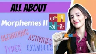 Morphemes definition types examples activities Part II  Simple English Advice [upl. by Navlys364]