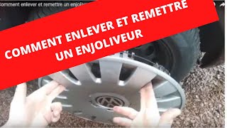 🚗 Comment enlever et remettre un enjoliveur  How to remove and replace a hubcap [upl. by Gnod]