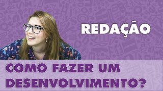 Prof Pamba Como fazer um desenvolvimento Redação 6 [upl. by Aicac]