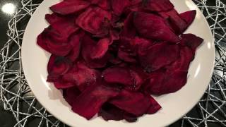 طريقة عمل شمندر محمصة الشبس   Easy Homemade Beetroot Chips Recipe [upl. by Mushro]