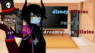 Disney villains react to dreamworks villainsnot originalread descepilepsy warning [upl. by Yemane]