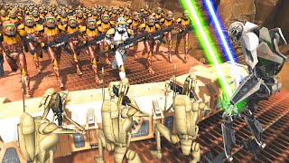 Can 1000 Clone Troopers Charge DEATH LABYRINTH  Men of War Star Wars Mod [upl. by Yrrap201]