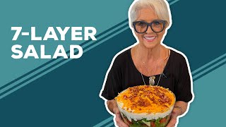 Love amp Best Dishes 7Layer Salad Recipe  Summer Salad Ideas [upl. by Brunhild574]