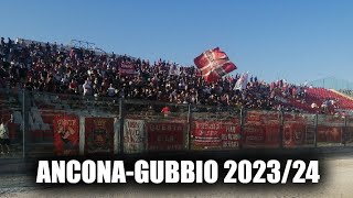 AnconaGubbio Serie C 09092023 VIDEOTIFO CURVA NORD ANCONA [upl. by Eniahpets]