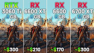 RTX 3060 Ti vs RX 6600 XT vs RX 6600 vs RX 6700 XT  Test in 20 Games in 2024 [upl. by Ojimmas]