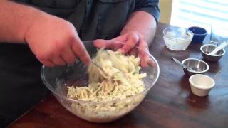 Coleslaw Recipe for BBQ  how to make coleslaw for pulled pork sandwiches [upl. by Nalorac404]