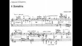 Tadeusz Baird  Sonatina II for piano with score [upl. by Ahseikram323]