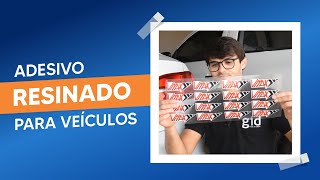 ADESIVO RESINADO PARA VEÍCULOS  ADESIVO 3D PERSONALIZADO PARA CARRO [upl. by Stutzman593]