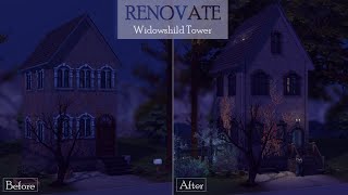 RENOVATE Widowshild Townhome  The sims 4  Stop motion build  NO CC [upl. by Connors55]