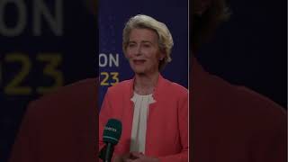 EUKommissionspräsidentin Ursula von der Leyen zu einer erneuten Kandidatur [upl. by Aisaim595]