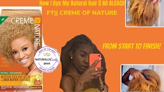 How To Get Blonde Hair NO BLEACH CREME OF NATURE LIGHTEST BLONDE [upl. by Arahs]