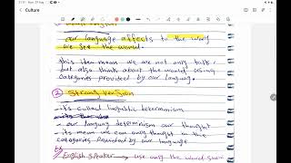 Ch 20 linguistics relativity Sapir whorf hypothesis [upl. by Roach]