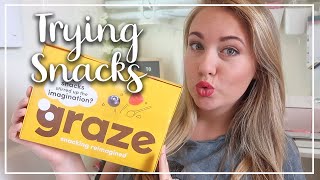 IS GRAZE BOX WORTH THE MONEY COME TASTE GRAZE SNACKS WITH MEHEALTHY PROTEIN FLAPJACKS LOTTE ROACH [upl. by Acnayb]