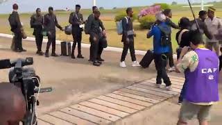 Arrivée des lions indomptables à Yamoussoukro [upl. by Russi]