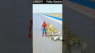 GTA 5 স্পাইডারম্যানের টাইগার গাড়ির রেসিং spiderman ironman superman [upl. by Rosalba]