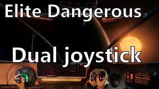 Elite Dangerous dual joystick setup docking and combat beta 204 [upl. by Bodrogi807]