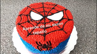 pastel de spiderman de cupcakes  spiderman cake  pastel del hombre araña [upl. by Woodie]