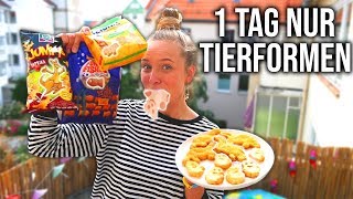 1 TAG NUR ESSEN in TIERFORMEN essen 😱🐛 CARAMELLA [upl. by Retepnhoj]