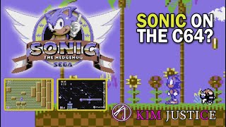 A Brilliant New Port Sonic the Hedgehog on Commodore 64  Kim Justice [upl. by Ylicec]