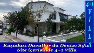 Kuşadası Davutlar Denize Sıfır Site İçinde 41 Fırsat Villa [upl. by Gnilrac]