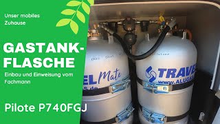 Gastankflaschen fürs Wohnmobil Einweisung vom Fachmann inkl Erstbetankung LPG Travel Mate Alugas [upl. by Berne]