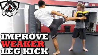 How to Kick FasterHarder with Your Lead Weaker Leg [upl. by Nej]