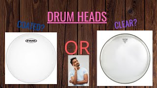 CLEAR OR COATED DRUM HEADS COMPARISON [upl. by Ettennig]