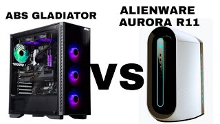 Abs Gladiator Vs Alienware Aurora R11PREBUILT GAMING PCs [upl. by Rhoda]