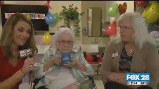 110YearOld Woman Gives A Badass Interview On Her Birthday [upl. by Megdal161]