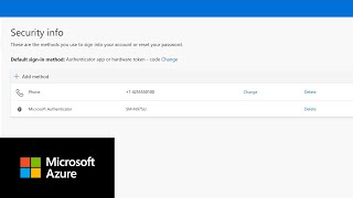 Register and manage your security information  Azure Active Directory [upl. by Evangelist171]