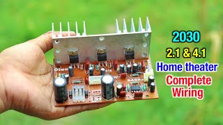 tda2030a 21 Subwoofer amplifier board wiring करना सीखें। हिंदी में। [upl. by Ennagrom]