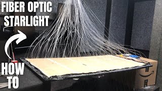 STARLIGHT HEADLINER DIY FIBER OPTIC LED LIGHTING [upl. by Ahsenauq]