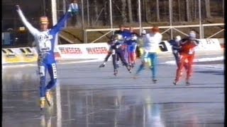 AVRO Sport Panorama Winter Triathlon Inzell 1990  Krouwel  Vlasveld [upl. by Nniuq]