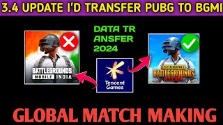 How to Data transfer pubg to BGMI After 34 update l How to id transfer pubg to BGMI l [upl. by Akiret43]