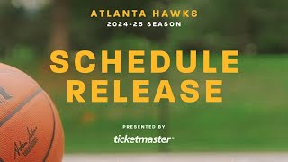 Atlanta Hawks Schedule Release 202425  On A Roll [upl. by Anitnauq]