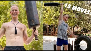 Heavy Clubbell Exercises  Part 1 Single Indian Clubs [upl. by Akeihsal]