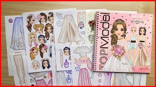 Sticker hình dán váy đầm cô dâu xinh đẹp  Sticker dress me up wedding top model Chim Xinh channel [upl. by Willie]