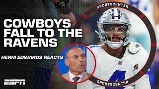 The Cowboys are beating the Cowboys  Herm Edwards reacts to Dallas loss to the Ravens  SC [upl. by Ardnekal]