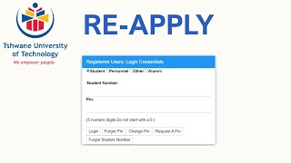 How to reapply at TUT  Upgrading or Returning Applicant [upl. by Lenod]