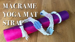 How to make a macrame yoga mat strap [upl. by Asir]