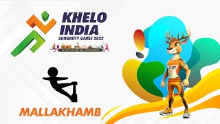 MALLAKHAMB LIVE  Khelo India University Games 2022 Uttar Pradesh  Doordarshan Sports [upl. by Illek413]