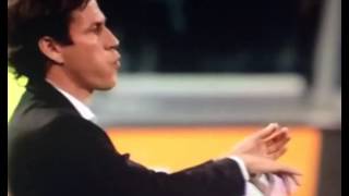 RED CARD for Rudi Garcia after playing Biola when AS Roma meet Juventus [upl. by Aihsenyt827]