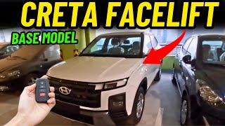 Creta Facelift Base Model Walkaround  Creta facelift 2024 creta 2024 creta facelift price [upl. by Norab908]