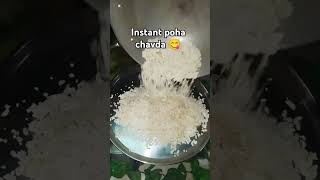 Instant poha chavda recipe 😋💯youtubeshorts homemadecookingchannel youtubevideos [upl. by Enyaw534]