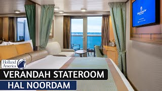 HAL Noordam  Verandah Stateroom Walkthrough Tour amp Review 4K  Holland America Cruise Line [upl. by Asilram]