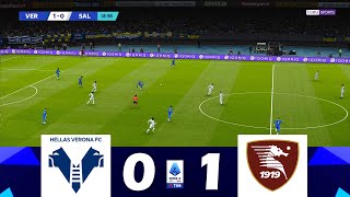 Hellas VeronaSalernitana 01  Serie A TIM 202324  Momenti salienti della partita [upl. by Kathleen]